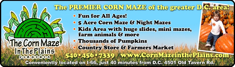 Corn MAze in the Plains, Washington, DC area