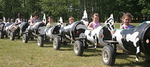 Washington farms cow train